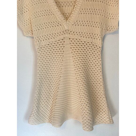 Calvin Klein Size Large color; Bleached Sand Croched Top Boho Style - Picture 5 of 14